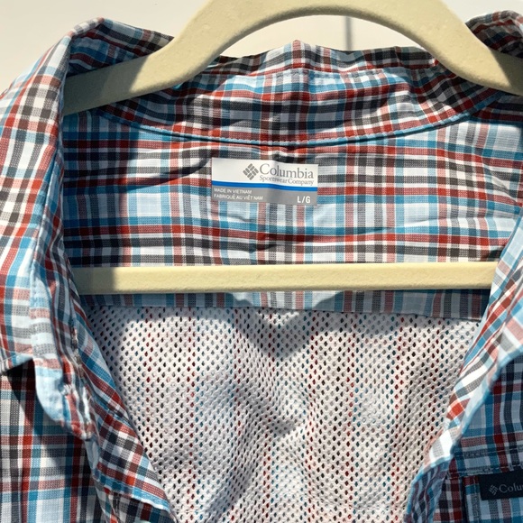 Columbia Mens ActiveWear Button-Up Shirt Breathable Mesh Back Size Large - Picture 5 of 6